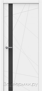 Межкомнатная дверь Карельская Style 8 ДО (Эмаль белая)