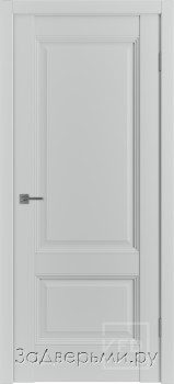 Межкомнатная дверь Владимирская Emalex EST 2 ДГ (Серая/Steel)
