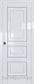 Межкомнатная дверь Profil Doors 25L ДГ (Белый глянец)