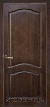 Межкомнатная дверь из массива сосны М7 ДГ (Темный лак)