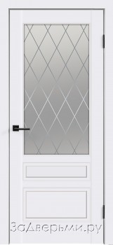 Межкомнатная дверь Velldoris Scandi 3V ДО (Эмаль белая RAL 9003)