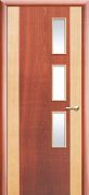 Межкомнатная дверь VALDO puertas М-40 под остекление (Красное дерево и бук комби)