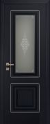 Межкомнатная дверь Profil Doors 28U ДО (Черный матовый)