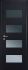 Межкомнатная дверь Profil Doors 46U ДО (Черный матовый)