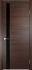 Межкомнатная дверь Casaporte Турин 03 ДО Лакобель черное (Дуб графит вералинга)