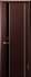 Межкомнатная дверь Люксор Синай 1 ДО Черное (Венге)