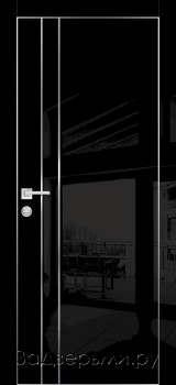 Межкомнатная дверь Profilo Porte HGX-14 ДГ (Черный глянец)