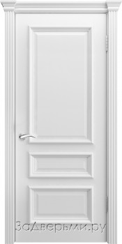 Межкомнатная дверь Калипсо ДГ (Белая эмаль)