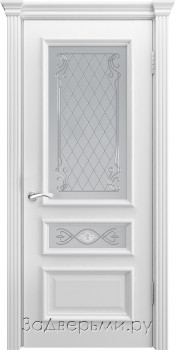 Межкомнатная дверь Калипсо ДО (Белая эмаль)