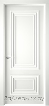 Межкомнатная дверь Текона Смальта 19 ДГ (Эмаль белая RAL 9003)