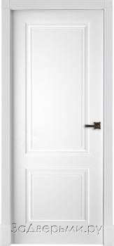 Межкомнатная дверь Ульяновская Богемия ДГ (Эмаль белая)