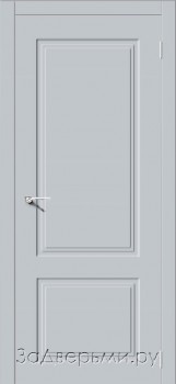 Межкомнатная дверь Квадро 2 ДГ (Эмаль Лайтгрей)