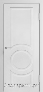 Межкомнатная дверь Люксор L-6 ДГ (Белая эмаль)