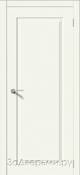 Межкомнатная дверь Верда Квадро 6 ДГ (Эмаль бежевая/Лайтбеж)