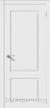Межкомнатная дверь Верда Квадро 2 ДГ (Эмаль белая)