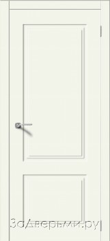 Межкомнатная дверь Верда Квадро 2 ДГ (Эмаль бежевая/Лайтбеж)