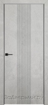 Межкомнатная дверь Верда Line-2 ДГ (Бетон светлый)