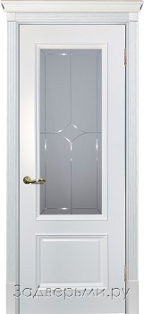 Межкомнатная дверь Текона Смальта 07 ДО (Эмаль белая RAL 9003)