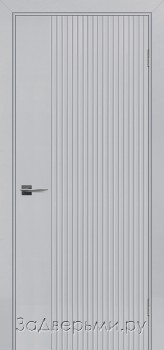 Межкомнатная дверь Текона Смальта Rif 201 ДГ (Эмаль светло-серая/RAL 7047)