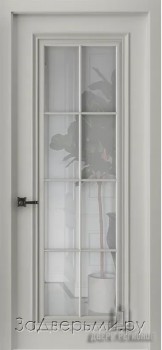 Межкомнатная дверь Ульяновская Бремен 4 ДО (Эмаль галечная серая/RAL 7032)