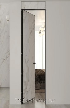 Скрытая дверь Phantom Lux Invisible Revers 2400мм (Кромка AL Black)