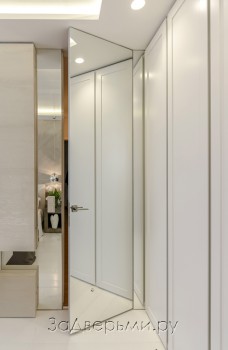 Скрытая дверь Phantom Lux Invisible 2000мм (Кромка AL с зеркалом)