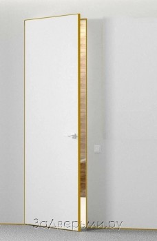 Скрытая дверь Invisible 2000мм (Кромка AL Gold)