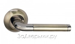 Дверная ручка Bussare Lindo A-34-10 GRAPHITE/ANT. BRONZE (Графит/античная бронза)