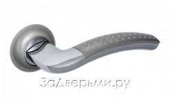 Дверная ручка Bussare Pratico A-09-10 CHROME/S.CHROME (Хром/хром матовый)