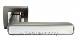 Дверная ручка Morelli DIY MH-44 GR/CP-S55 (Графит матовый/хром)