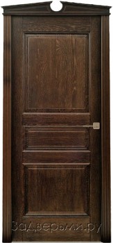 Межкомнатная дверь Белорусская ПМЦ Д5 ДГ (Дуб черный+патина \