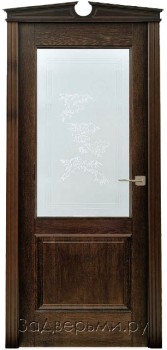 Межкомнатная дверь Белорусская ПМЦ Д13 ДО (Дуб черный+патина \