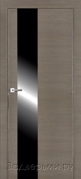 Межкомнатная дверь Profil Doors 5Z ДО Черный лак (Грей Кроскут)