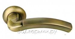 Дверная ручка Morelli MH-02 MAB/AB (Античная бронза/матовая бронза)