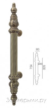 Дверная ручка скоба Linea Cali Totem 1315 MN