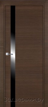 Межкомнатная дверь Profil Doors 6Z ДО Черный лак (Венге Кроскут)