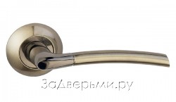 Дверная ручка Bussare Fino A-13-10 GRAPHITE/ANT. BRONZE (Графит/Античная бронза)