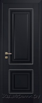 Межкомнатная дверь Profil Doors 27U ДГ (Черный матовый)