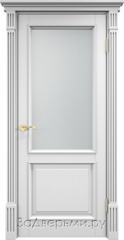 Межкомнатная дверь Белорусская ПМЦ 112Ш ДО Багет (Эмаль белая)