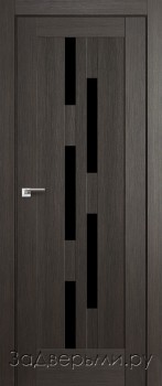 Межкомнатная дверь Profil Doors 30х ДО Черное стекло (Грей Мелинга)