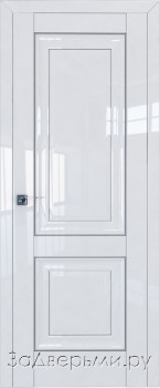 Межкомнатная дверь Profil Doors 27L ДГ (Белый глянец)