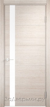 Межкомнатная дверь Casaporte Турин 03 ДО Лакобель белое (Дуб бежевый вералинга)