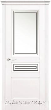 Межкомнатная дверь La Porte 200.2 ДО Квадро (Эмаль белая)