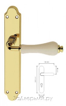 Дверная ручка на планке Linea Cali Dalia 602 PL