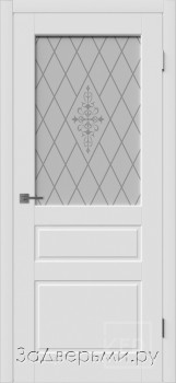 Межкомнатная дверь Владимирская Честер ДО (Эмаль белая)