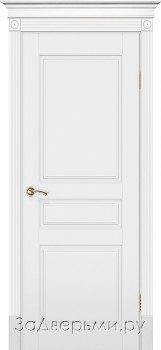Межкомнатная дверь Текона Смальта 01 ДГ (Эмаль белая RAL 9003)