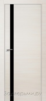 Межкомнатная дверь Profil Doors 6Z ДО Черный лак (Эш Вайт Кроскут)