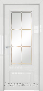 Межкомнатная дверь Profil Doors 2.103L ДО (Белый глянец)
