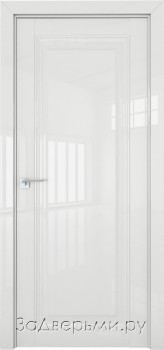 Межкомнатная дверь Profil Doors 2.100L ДГ (Белый глянец)