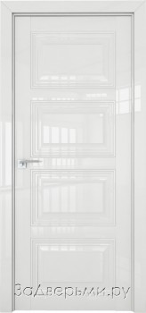 Межкомнатная дверь Profil Doors 2.106L ДГ (Белый глянец)